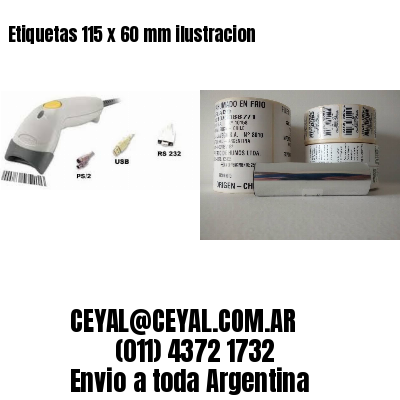 Etiquetas 115 x 60 mm ilustracion