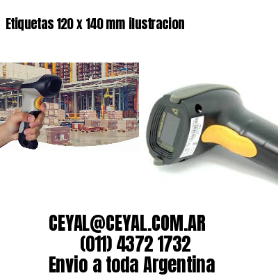 Etiquetas 120 x 140 mm ilustracion