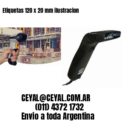 Etiquetas 120 x 20 mm ilustracion