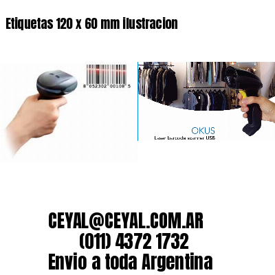 Etiquetas 120 x 60 mm ilustracion