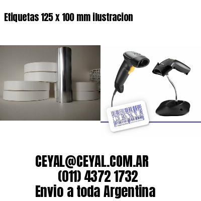 Etiquetas 125 x 100 mm ilustracion