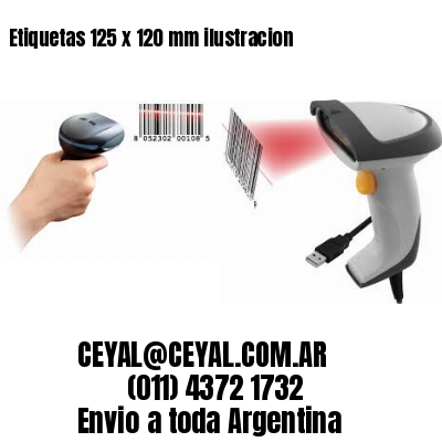 Etiquetas 125 x 120 mm ilustracion