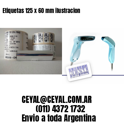Etiquetas 125 x 60 mm ilustracion
