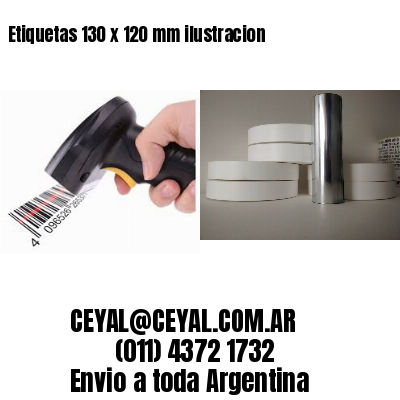 Etiquetas 130 x 120 mm ilustracion