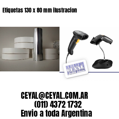Etiquetas 130 x 80 mm ilustracion
