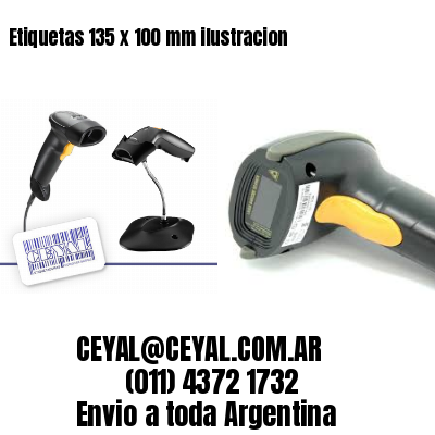 Etiquetas 135 x 100 mm ilustracion
