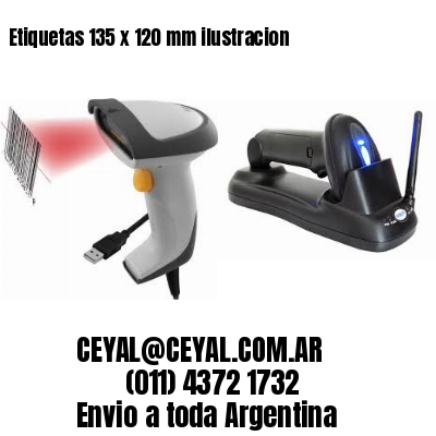 Etiquetas 135 x 120 mm ilustracion