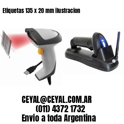 Etiquetas 135 x 20 mm ilustracion