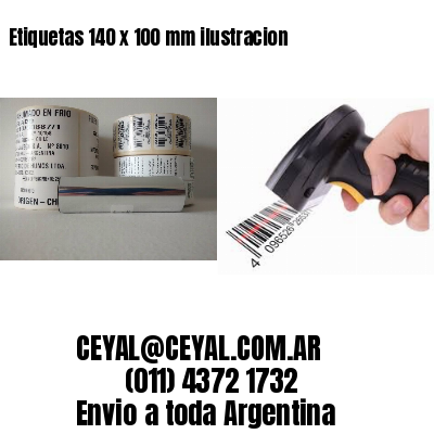 Etiquetas 140 x 100 mm ilustracion