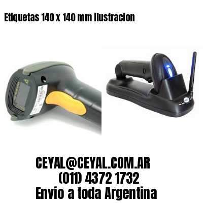 Etiquetas 140 x 140 mm ilustracion