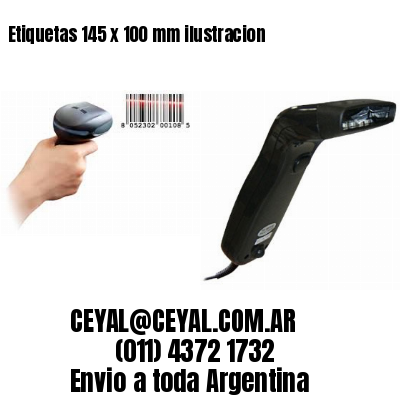 Etiquetas 145 x 100 mm ilustracion
