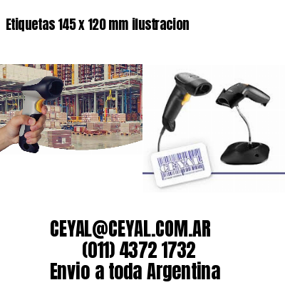 Etiquetas 145 x 120 mm ilustracion