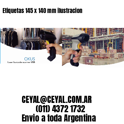 Etiquetas 145 x 140 mm ilustracion