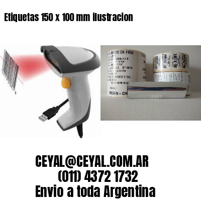Etiquetas 150 x 100 mm ilustracion