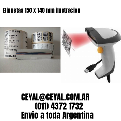 Etiquetas 150 x 140 mm ilustracion