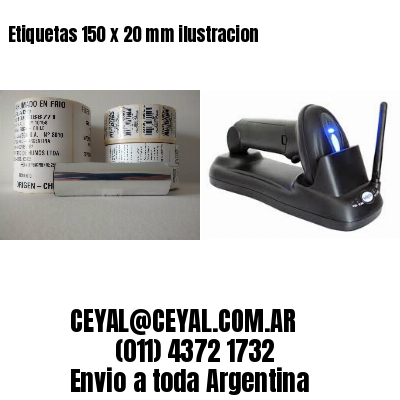 Etiquetas 150 x 20 mm ilustracion