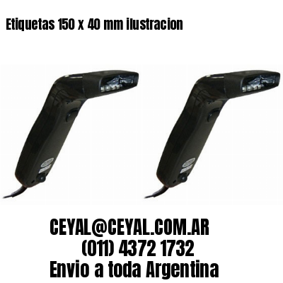 Etiquetas 150 x 40 mm ilustracion