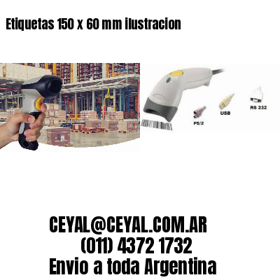 Etiquetas 150 x 60 mm ilustracion