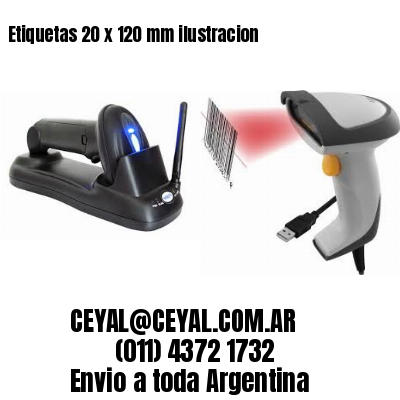 Etiquetas 20 x 120 mm ilustracion