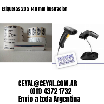 Etiquetas 20 x 140 mm ilustracion