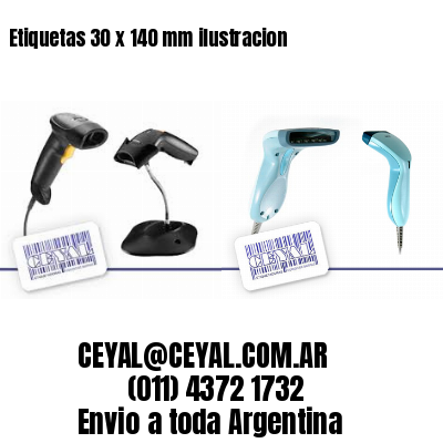 Etiquetas 30 x 140 mm ilustracion