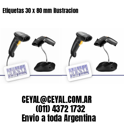 Etiquetas 30 x 80 mm ilustracion