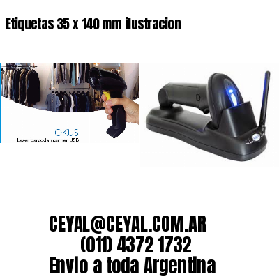 Etiquetas 35 x 140 mm ilustracion