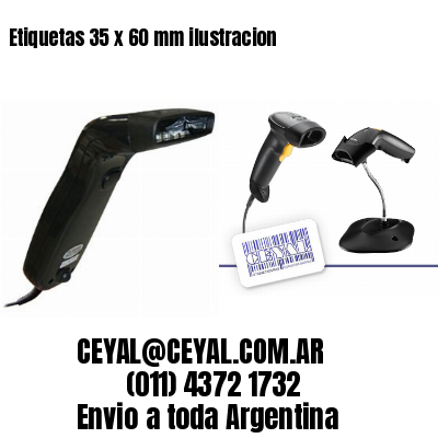 Etiquetas 35 x 60 mm ilustracion