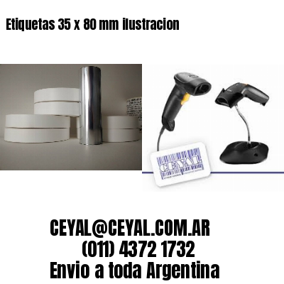 Etiquetas 35 x 80 mm ilustracion