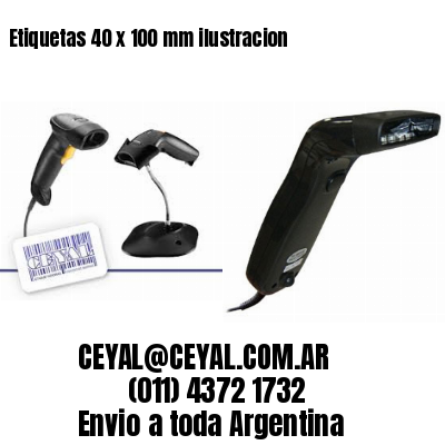 Etiquetas 40 x 100 mm ilustracion