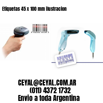 Etiquetas 45 x 100 mm ilustracion