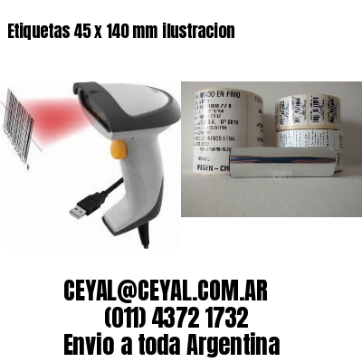 Etiquetas 45 x 140 mm ilustracion