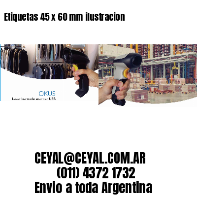 Etiquetas 45 x 60 mm ilustracion