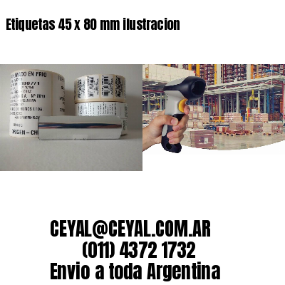 Etiquetas 45 x 80 mm ilustracion