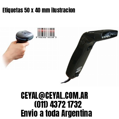 Etiquetas 50 x 40 mm ilustracion