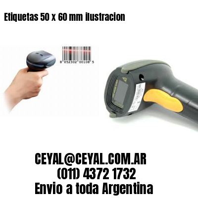 Etiquetas 50 x 60 mm ilustracion