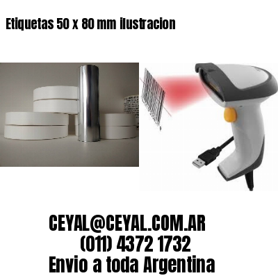 Etiquetas 50 x 80 mm ilustracion