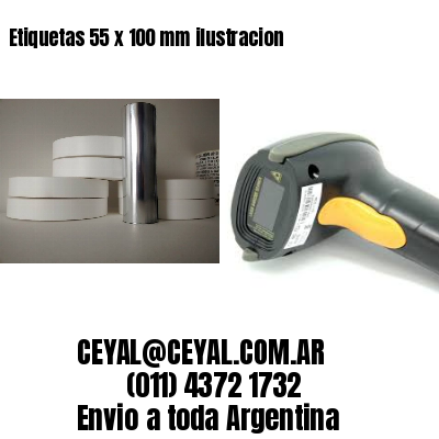 Etiquetas 55 x 100 mm ilustracion