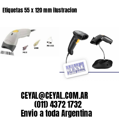 Etiquetas 55 x 120 mm ilustracion