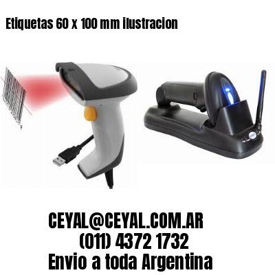 Etiquetas 60 x 100 mm ilustracion