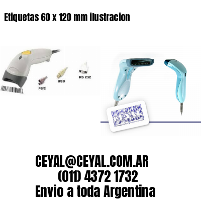 Etiquetas 60 x 120 mm ilustracion
