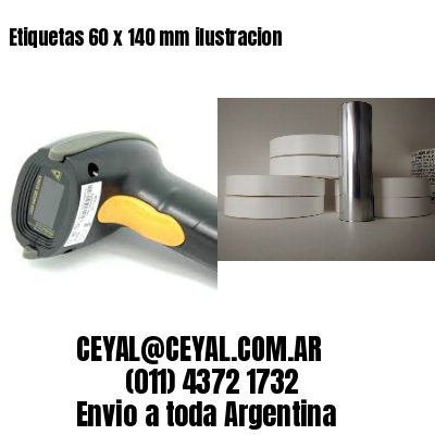 Etiquetas 60 x 140 mm ilustracion
