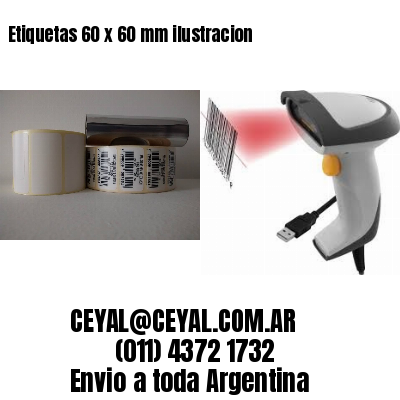 Etiquetas 60 x 60 mm ilustracion