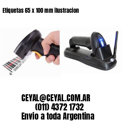 Etiquetas 65 x 100 mm ilustracion
