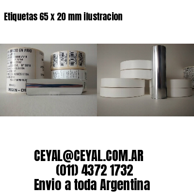 Etiquetas 65 x 20 mm ilustracion