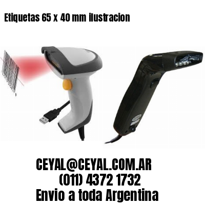 Etiquetas 65 x 40 mm ilustracion