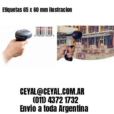 Etiquetas 65 x 60 mm ilustracion