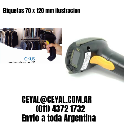 Etiquetas 70 x 120 mm ilustracion