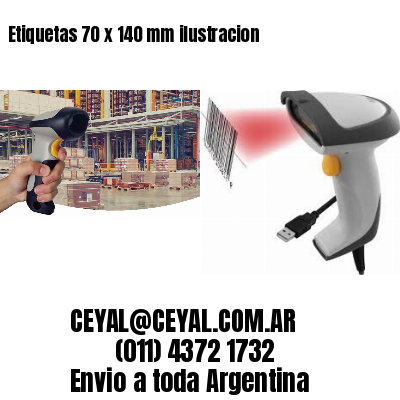 Etiquetas 70 x 140 mm ilustracion