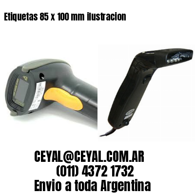 Etiquetas 85 x 100 mm ilustracion